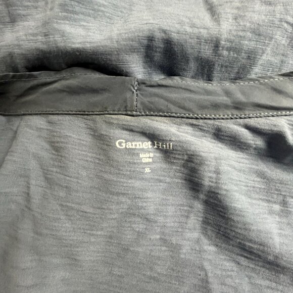 Garnet Hill Womens XL Gray Draped Front Cardigan Sweater Knit Organic Cotton - Picture 3 of 8